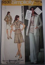 Vintage Simplicity Misses Size 14 Cardigan Bluse Skirt &amp; Pants  #5530 Un... - $94.99 MXN