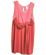 Avon Color Block Sleeveless Dress 1X Pink Knee Length Polyester Spandex - £17.90 GBP