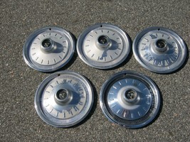 Lot of 5 factory 1966 Dodge Charger Coronet 14 inch hubcaps wheel covers - £54.89 GBP