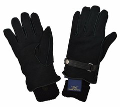 Brooks Brothers Mens Genuine Leather Gloves with Acrylic Lining Black, S, 8319-6 - £70.39 GBP