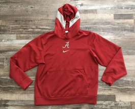 Nike Mens Small Alabama Crimson Tide Center Check Hoodie Sweatshirt Pull... - $24.25
