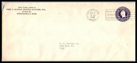 1946 US Cover - Fred C McLean Heating Supplies, Springfield, Massachuset... - £2.32 GBP