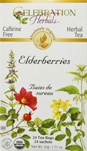 Celebration Herbals Elderberries Tea Organic 24 Bag, 0.02 Pound - £17.68 GBP
