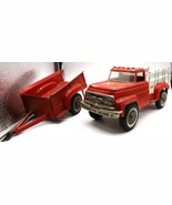 Vtg 60&#39;s Hubley Mighty Metal Farm Truck 800 GMC w/ Pen Sides &amp; Matching ... - $2,438.00 MXN