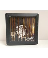 Vintage Cigar Box Villainy Wood Hinged Black Yellow EMPTY - $931.33 MXN