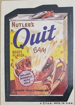  1974/ 6th S TOPPS WACKY sticker NUTLEE&#39;S QUIT Booze Flavor - $35.76 MXN