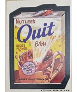  1974/ 6th S TOPPS WACKY sticker NUTLEE&#39;S QUIT Booze Flavor - $35.76 MXN