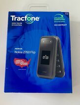 Nokia 2760 Flip TracFone Black 4G LTE 5MP Camera Bluetooth Wi-Fi 4GB NEW... - $29.65
