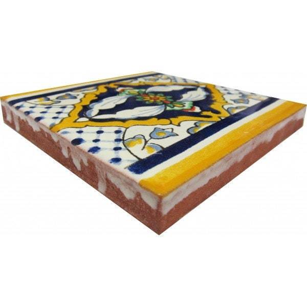 POOL TILES Mexican Talavera Ceramic Border Frost Proof  Handcrafted Tile... - $199.00