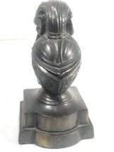 Crescent Metal Works Vintage Knight Armor Helmet Bookend Display Made In USA - £44.24 GBP