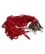 Red Lanyard Keychain,  ID, Or  Cell Phone 36&quot; Rope Holder - Lot Of 24 - $15.83