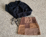 Hollister Skirt and Blouse Shirt  Size XS Ultra High Rise Skirt - £11.64 GBP
