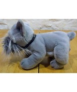 Russ THE GRAY SCHNAUZER PUPPY DOG 11&quot; Plush STUFFED ANIMAL Toy - £12.02 GBP