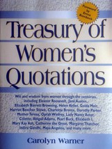 Treasury of Women&#39;s Quotations by Carolyn Warner / 2000+ Quotes / 1992 Trade PB - £1.79 GBP