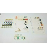 Posted Letters from Israel Collection of Stamps Vintage 1980s - $9.45