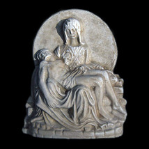Pieta Mary and Jesus Christ Sculpture relief plaque - £15.45 GBP
