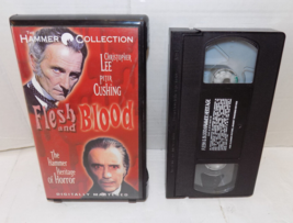 Flesh And Blood The Hammer Heritage Of Horror VHS 1997 Christopher Lee D... - $14.68