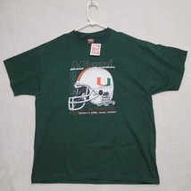 Vintage 2003 Miami Hurricanes T Shirt Mens XL Tostitos Fiesta Bowl Green NWT - $93.87