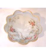  Vintage Small Three Footed Japanese Scalloped Salt Cellar with Roses - $23.19 CAD