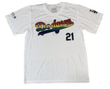 MLB Homme S M La Los Angeles Dodgers Lgbt Gay Pride Thème Nuit T-Shirt Sga - £11.74 GBP