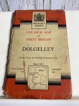 Ordnance Survey One Inch Map of Great Britain Dolgelley Sheet 116 Cloth - $23.28