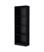 71&quot; Black Four Tier Bookcase - $3,785.35 MXN