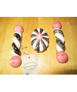 Set of 3 Creative Specialties Handmade Festive Door and Drawer Pulls - $26.72