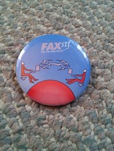 001 FAXstf For Macintosh Button Advertisement MacWorld Pinback Swag 2" - $14.99