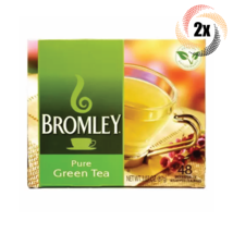 2x Boxes Bromley Natural Pure Green Tea | 48 Bags Each | 3.07oz - $14.94