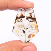 Montana Agate Fancy Shape Cabochon Loose Gemstone Pair For Making Earrings 23.5 - £19.38 GBP