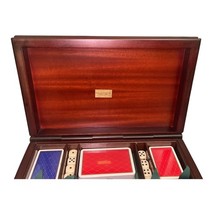 Vintage Altenburg-Stralsunder Wooden Game Set Cards Dice Chips Made in Italy image 2