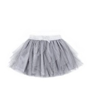 Betsey Johnson ~ Girls Size Medium (10) ~ Grey ~ Ruffle Tulle Tutu Skirt - £17.87 GBP