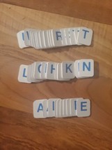 Hangman Board Game Replacement Letter Blue Tiles Set Of 56 1976 Milton B... - £11.19 GBP