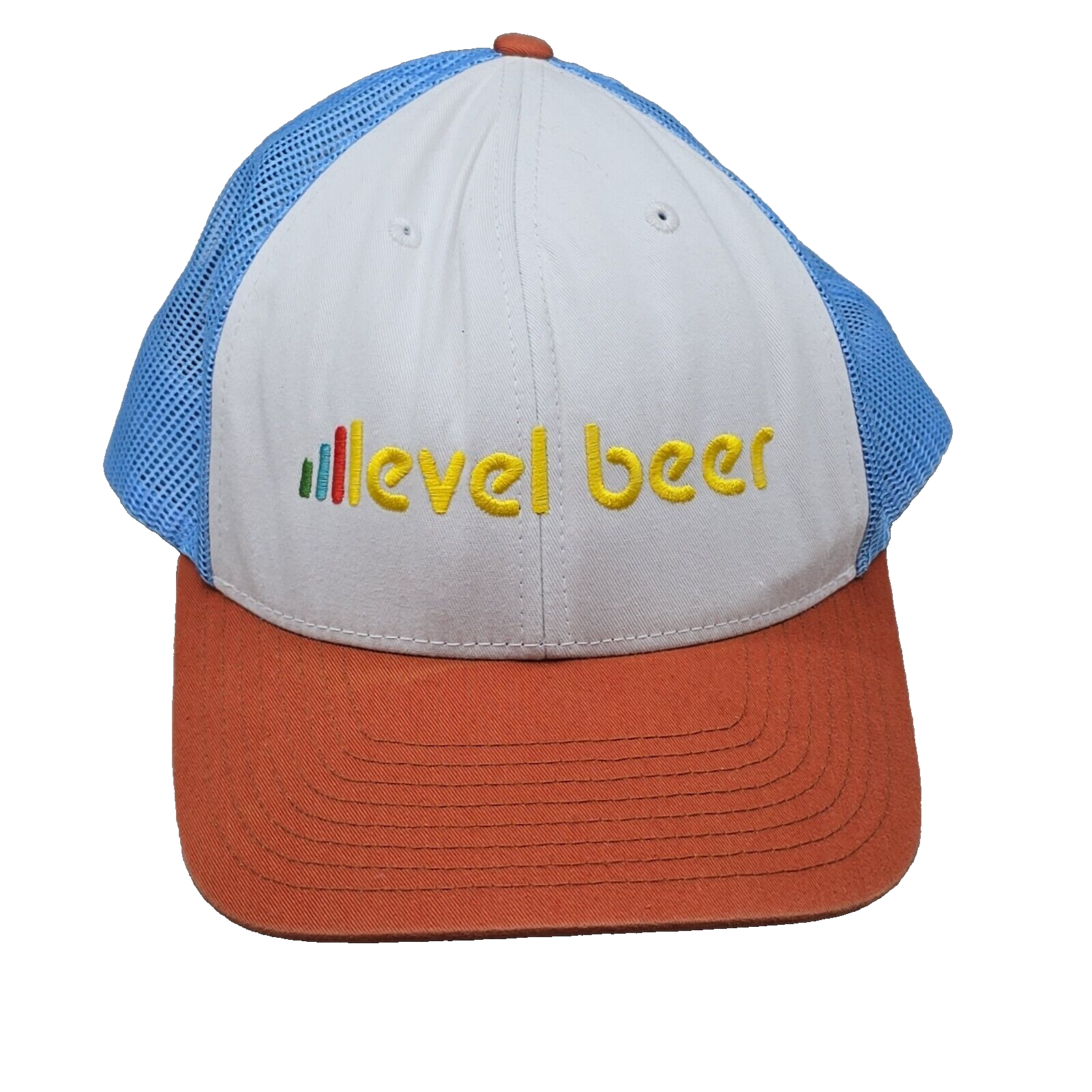 Level Beer Trucker Hat Cap Embroidered Patch Mesh Baseball Hat Cap - $15.27