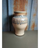 Ken Martin Signed Studio Art Pottery Vase Bristol Vermont VT  - $37.39