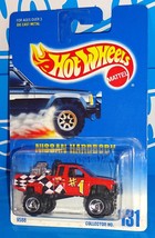 Hot Wheels Mid 1990s Mainline #131 Nissan Hardbody P/U Red w/ ORSBs - $7.00