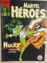 MARVEL HEROES #37 She-Hulk by Byrne (1990 Spain) color comic book in Spanish FN- - $34.64