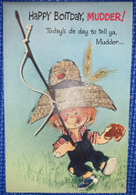 Vintage Norcross Card Happy Boitday Mudder Birthday Mother Greeting Card... - $5.88