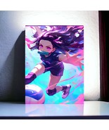Demon Slayer Nezuko Kamado Volleyball Aluminum Wall Decor Metal Poster P... - $9.94+