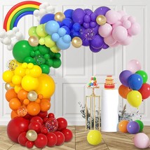Rainbow Balloons Arch Kit 157 Pack - Mixed Colorful Balloons Garland Kit 9 Assor - £21.10 GBP