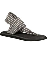 Sanuk Size 8 Yoga Sling Black Sandals Memory Foam Footbed Two Way Stretc... - $511.49 MXN