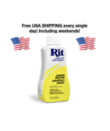 New Rit All Purpose Liquid Dye Lemon Yellow 8 oz Bottle Cotton Wool Nylo... - $281.30 MXN