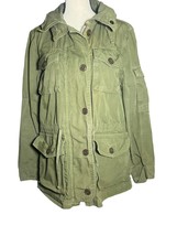 J.CREW Hunter Green Cotton Field Mechanic Military Utility Jacket E0945 Size S - £18.38 GBP
