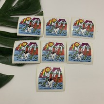 BJ Vintage 80s Stickers Lot Unidog June 1985 Calendar Water Slide Frogs ... - $16.82