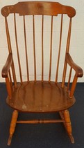 Vintage Solid Wood Rocking Chair - Classic Colonial Style - Timeless - VGC - £195.55 GBP