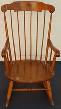 Vintage Solid Wood Rocking Chair - Classic Colonial Style - Timeless - VGC - £194.93 GBP