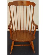 Vintage Solid Wood Rocking Chair - Classic Colonial Style - Timeless - VGC - £193.49 GBP