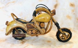 Vintage Handmade/Handcrafted Wooden 12 Inches, Model Motorcycle- Very De... - $32.83