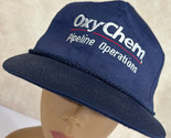 OxyChem Pipeline Operations VTG Blue Strapback Baseball Cap Hat Made USA - £13.62 GBP