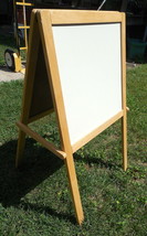Kid&#39;s Child&#39;s Youth&#39;s Green &amp; White Board Folding Easel 24&quot; w x 44&quot; t - £40.84 GBP